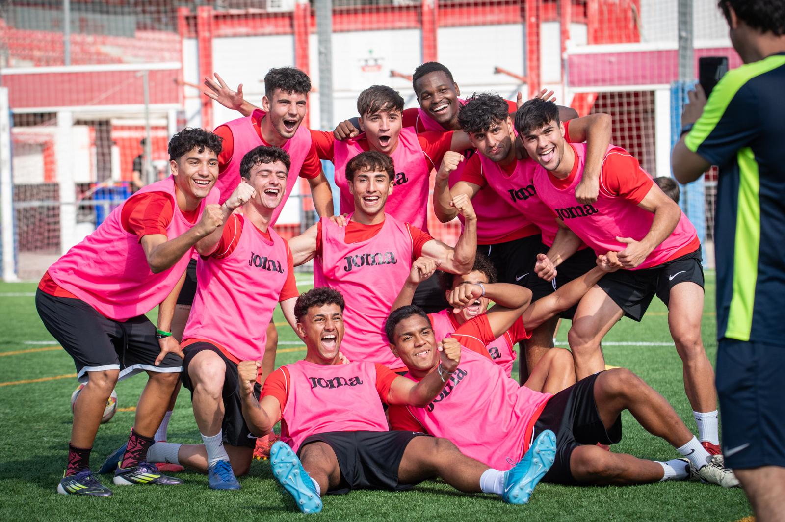 International football team attending a programme in Spain
